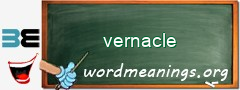 WordMeaning blackboard for vernacle